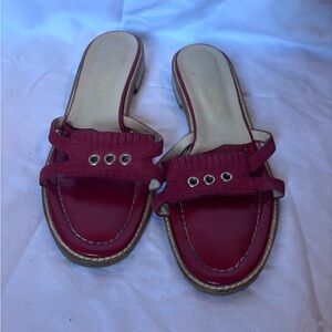 Prevata Burgundy Women's Sandals